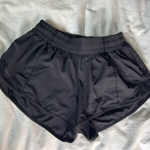 Lululemon Black Hotty Hot 2” Shorts